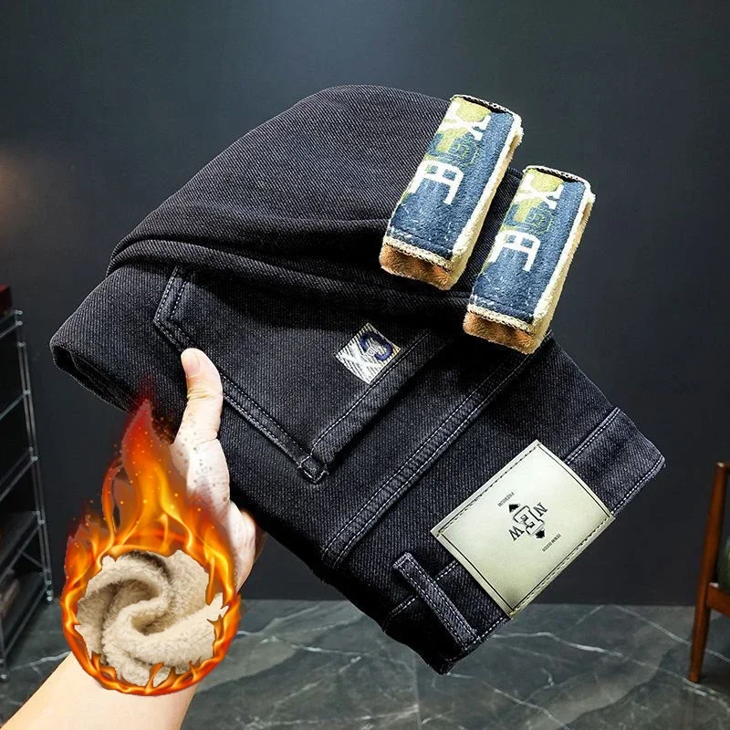 Hot Sale Men Thickened Warm Sl - Streetwear Brand Denim 评论和价格