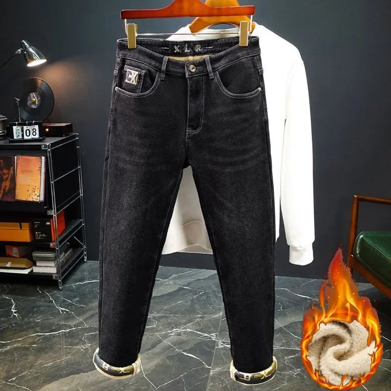 Hot Sale Men Thickened Warm Sl - Streetwear Brand Denim 评论和价格