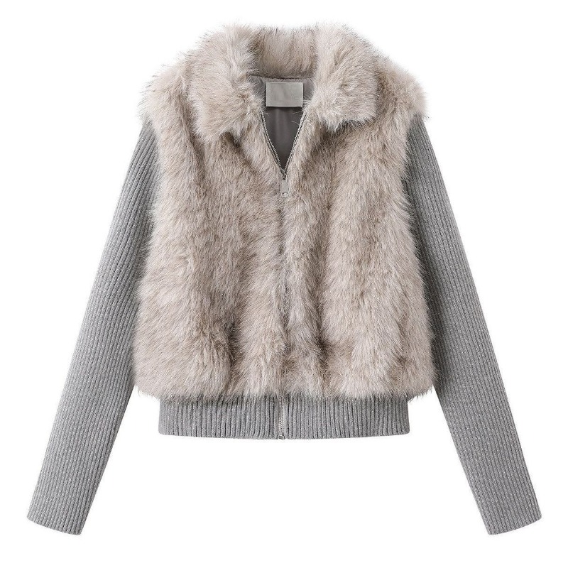 Winter Faux Fur Jacket Women F - Streetwear Brand Clothing 评论和价格